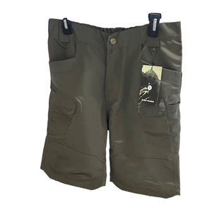 Outdoor Equipment Olive Green Double knee Cargo Shorts